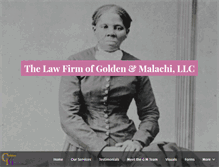 Tablet Screenshot of goldenmalachilaw.com